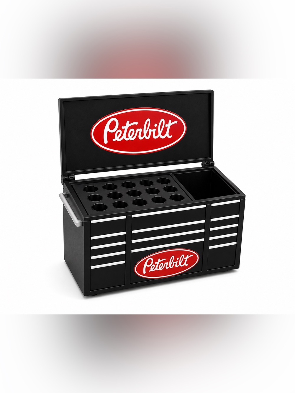 Peterbilt Mini Toolbox Pen And Trinket Holder Desk Top Organizer